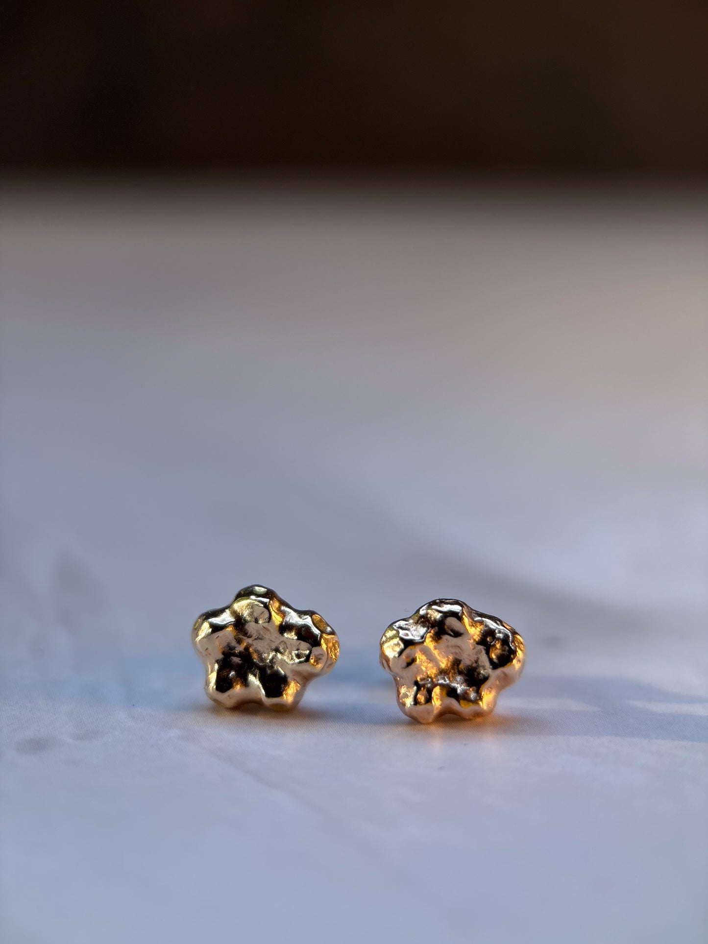 Nugget Flower stud earrings