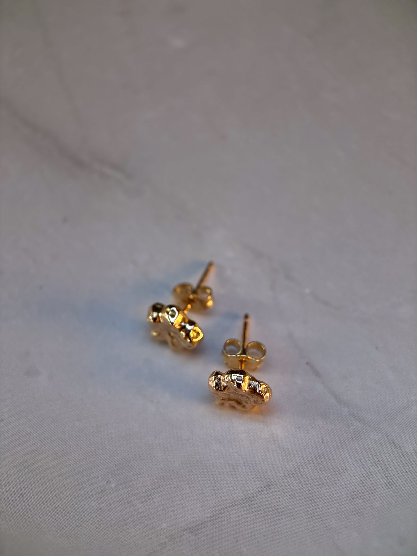 Nugget Flower stud earrings