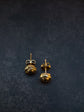 Teal Montana Sapphire Bezel Earrings