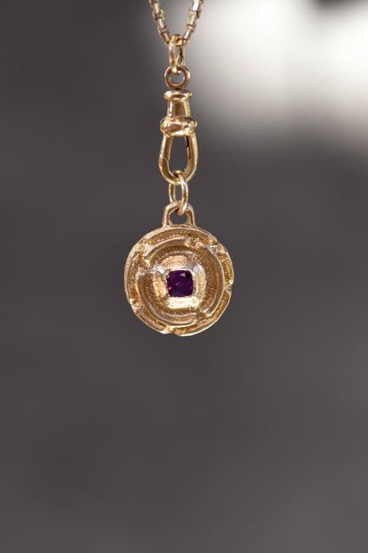 Nyra Amulet 14k gold pendant