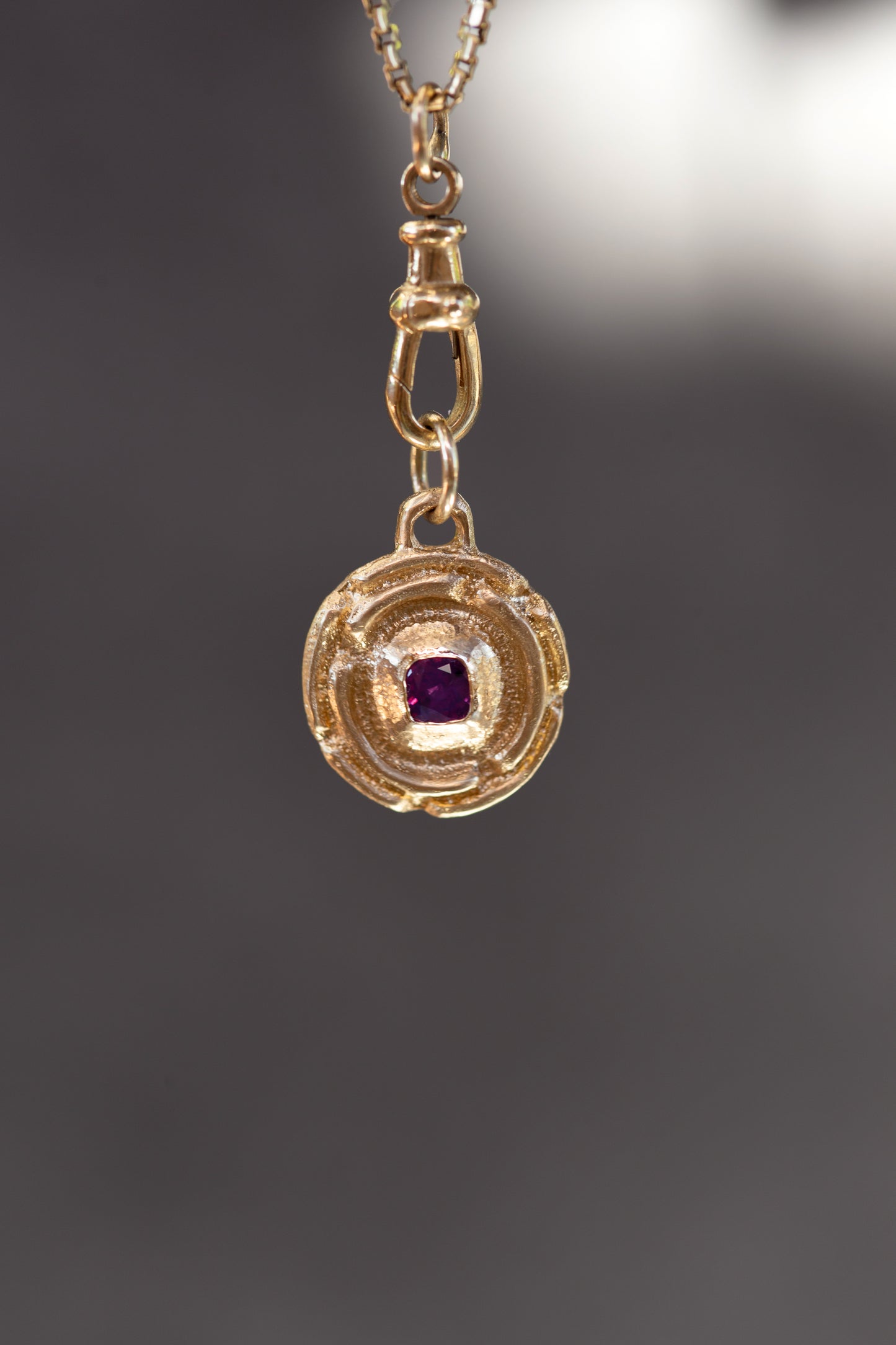 Nyra Amulet 14k gold pendant