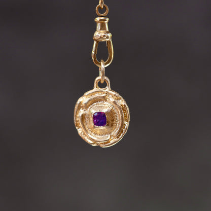 Nyra Amulet 14k gold pendant