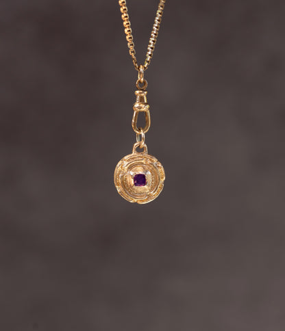 Nyra Amulet 14k gold pendant