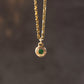emerald pebble pendant