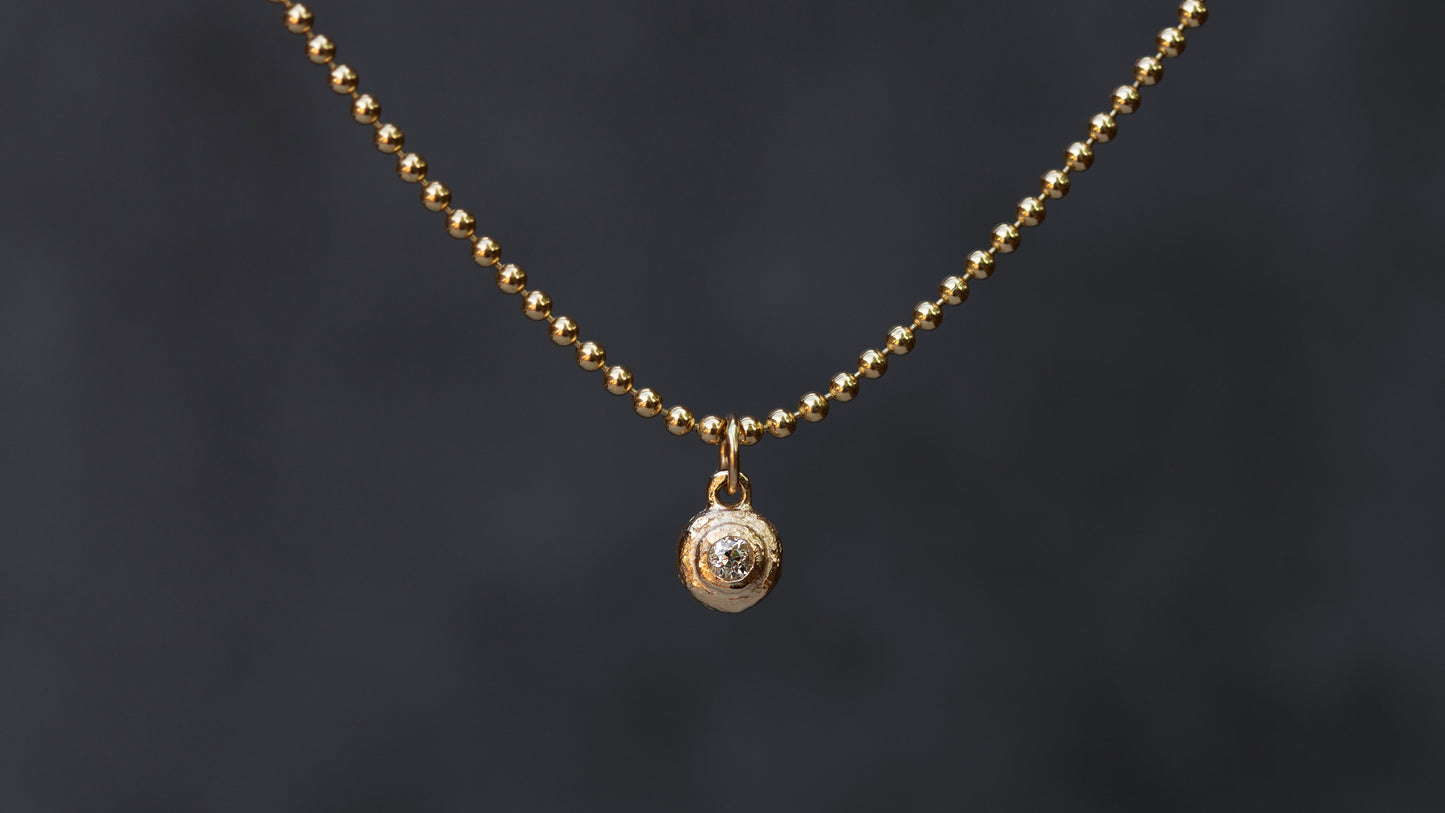Old mine cut diamond pebble